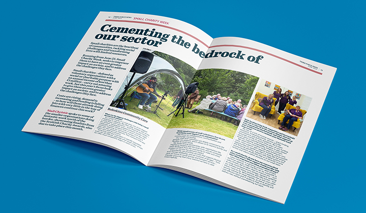 Third Force News (@thirdforcenews) on Twitter photo TFN is <a href="/scvotweet/">SCVO</a>'s magazine for the #VoluntarySector
This month, to mark #SmallCharityWeek, <a href="/NiallTFN/">Niall Christie</a> speaks to <a href="/TouchofLove_TOL/">Touch of Love Outreach (TOL)</a> and Boleskine Community Care about the challenges they face and the impact they make.ย
Available for all to read share here: okt.to/3tgm9i TFN is <a href="/scvotweet/">SCVO</a>'s magazine for the #VoluntarySector
This month, to mark #SmallCharityWeek, <a href="/NiallTFN/">Niall Christie</a> speaks to <a href="/TouchofLove_TOL/">Touch of Love Outreach (TOL)</a> and Boleskine Community Care about the challenges they face and the impact they make.ย
Available for all to read share here: okt.to/3tgm9i