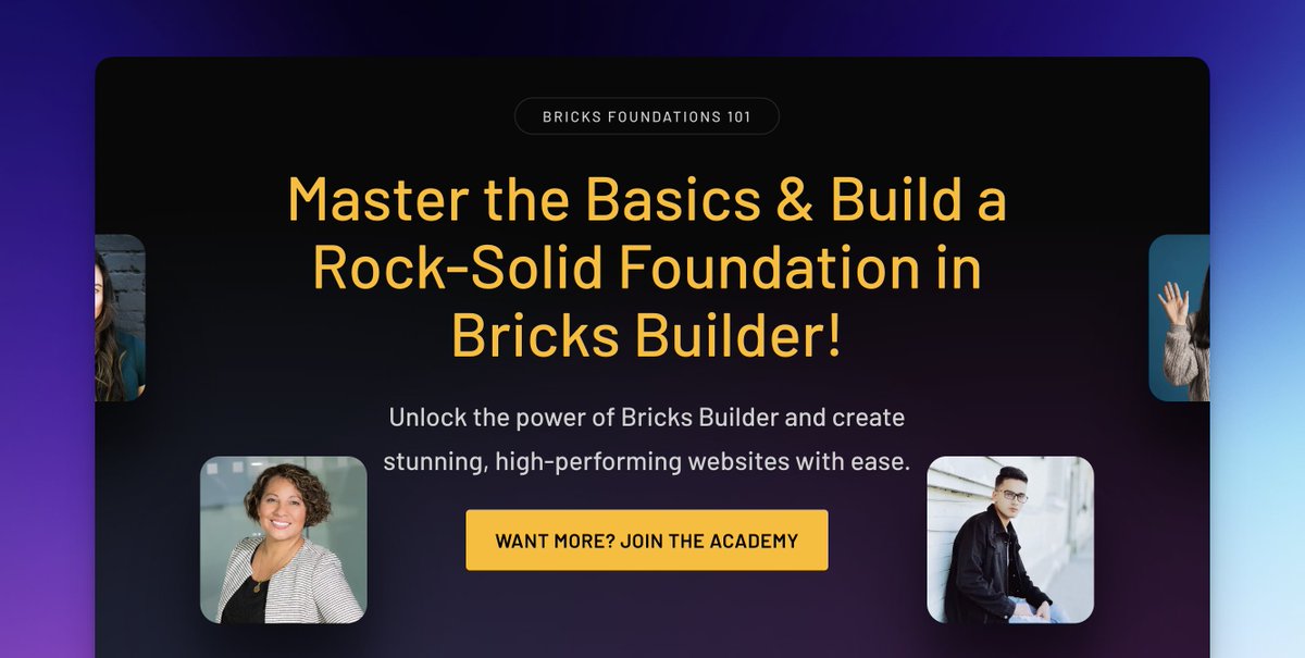 WPTutz's tweet image. If you're new to Bricks Builder or need to get started quickly, my Bricks Foundations 101 videos are the perfect starting point and are completely free. :)
More videos will be added soon.
learnbricksbuilder.com/bricks-101/