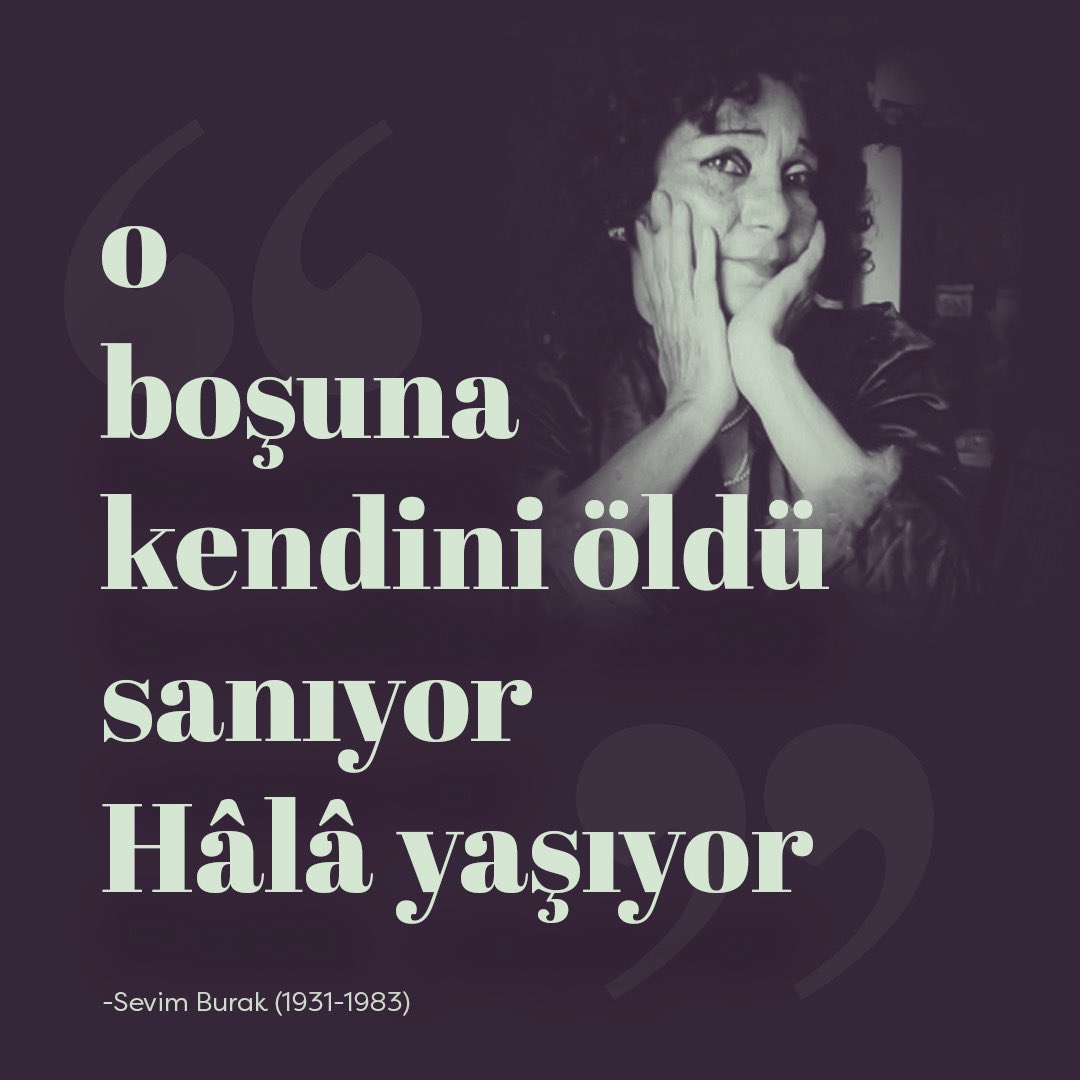 Tabut gibi bir uçurtma, uçurtma gibi bir hayat. İyi ki doğdun Sevim Burak, yazdıklarını anlamak zor, unutmak daha zor. 

Blog yazısı👉🏻 anasonisleri.com/tr-de/blogs/ne…