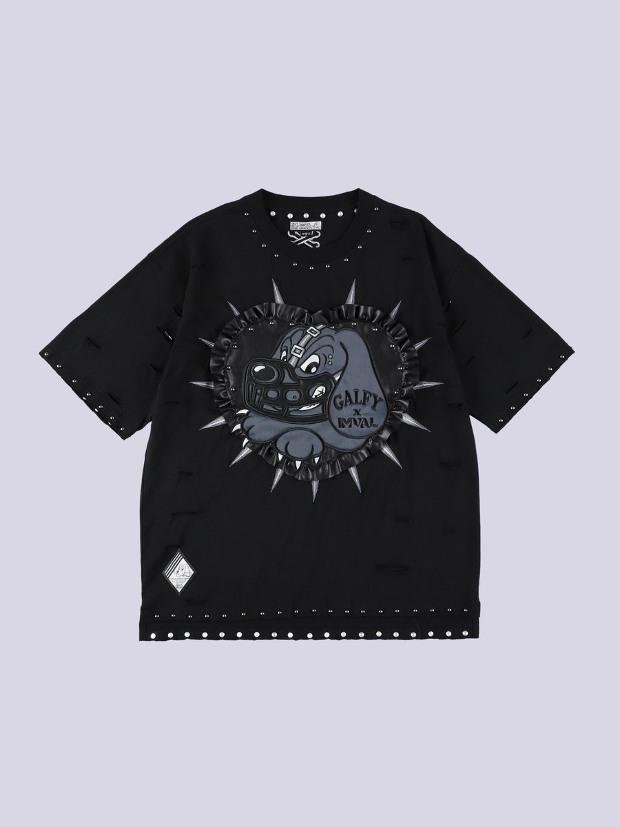 【本日限定】IMVAL×GALFY / Bondage Dog TEE ブラック 【本日限定】IMVAL×GALFY / ブラック TEE Bondage Dog