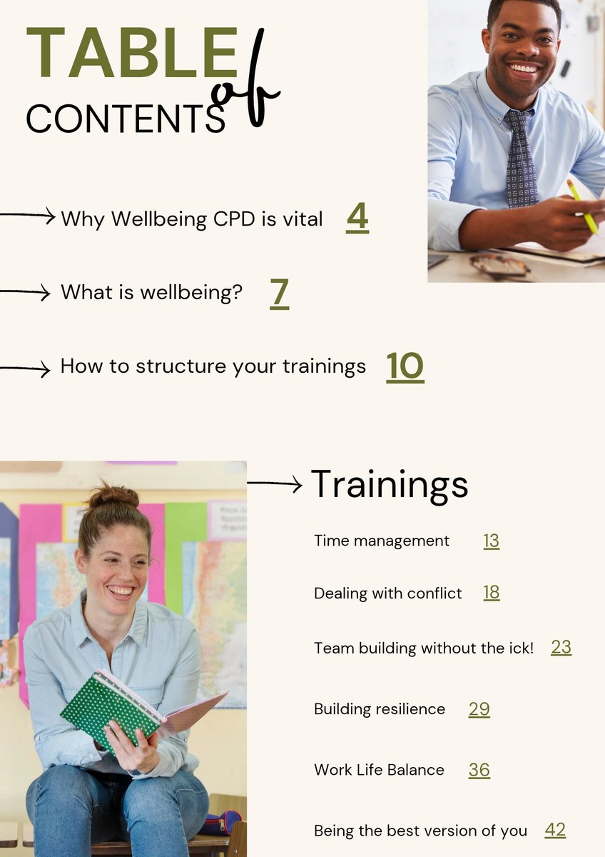 Have you planned your September inset days yet?

This is a comprehensive guide to the importance of staff wellbeing CPD, support with how to implement it in your setting and 6 trainings to use with your staff with printable resources.

All for just £9.99

nourishtheworkplace.com/resources/