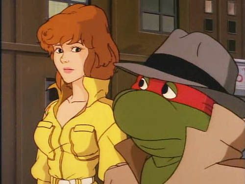 For context the OG cartoon April looked like this, not the weird headcanon these nutjobs retconned in their own imagination in order to jerk off to.