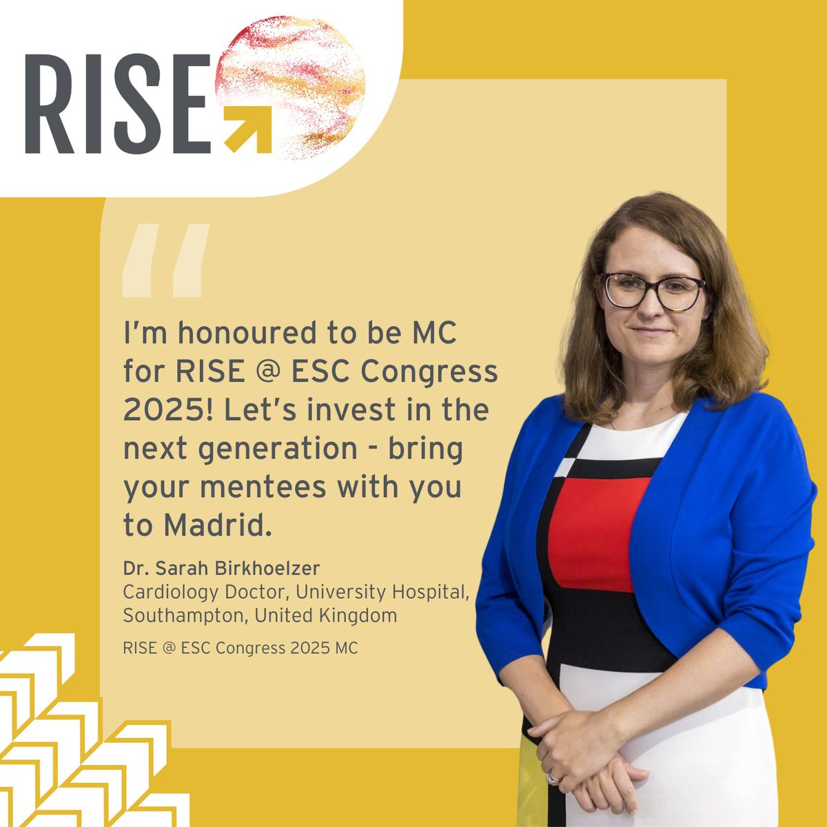 Women As One (@womenas1) on Twitter photo 🎤We're thrilled to welcome Dr <a href="/BirkhoelzerS/">Sarah Birkhoelzer @sarah.theheartdoc</a> as RISE @ ESC Congress 2025 MC!
A champion for equity in cardiology, she brings energy, expertise & a passion to lift others. Will you take on her challenge? ⬇️
Join her: rise.womenasone.org
#LetsRISE2025 #ESCCongress #WCCardio 🎤We're thrilled to welcome Dr <a href="/BirkhoelzerS/">Sarah Birkhoelzer @sarah.theheartdoc</a> as RISE @ ESC Congress 2025 MC!
A champion for equity in cardiology, she brings energy, expertise & a passion to lift others. Will you take on her challenge? ⬇️
Join her: rise.womenasone.org
#LetsRISE2025 #ESCCongress #WCCardio
