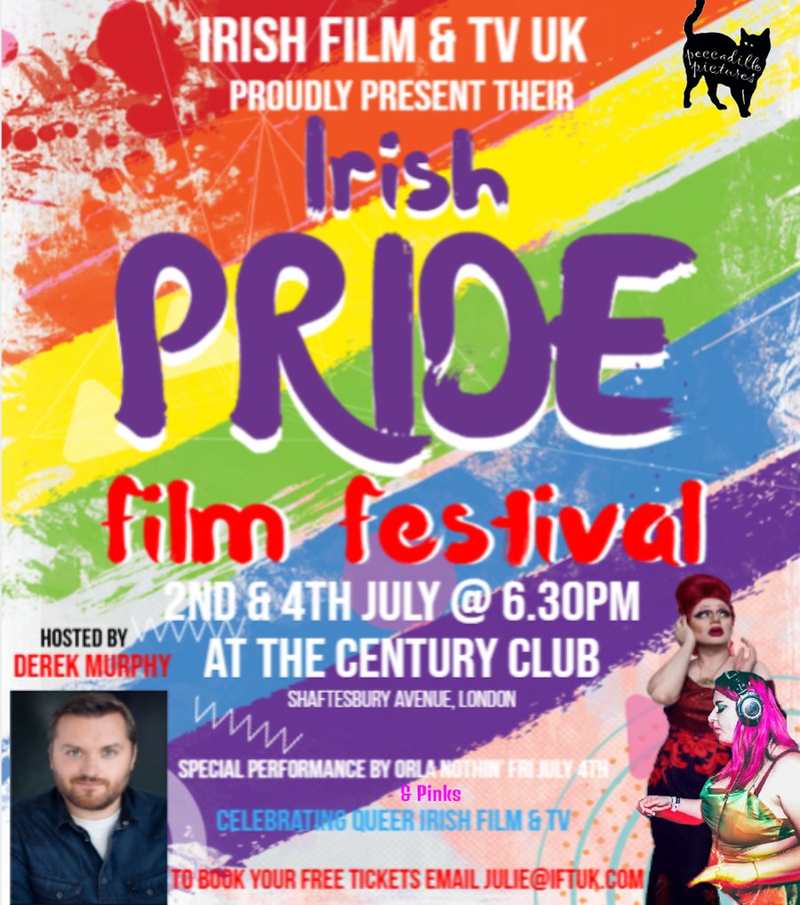 Irish in Britain (@irishinbritain) on Twitter photo Irish Film & Television UK (IFTUK) presents 🏳️🌈Pride Film Festival with <a href="/LILGBT/">London Irish LGBT</a>
It's a free, 2-day event at the Century Club in London's Shaftesbury Avenue
2 and 4 July
Screenings, panels & meet the filmmakers!🎥
To book tickets: email julie@itftuk.com
iftuk.com/festivals Irish Film & Television UK (IFTUK) presents 🏳️🌈Pride Film Festival with <a href="/LILGBT/">London Irish LGBT</a>
It's a free, 2-day event at the Century Club in London's Shaftesbury Avenue
2 and 4 July
Screenings, panels & meet the filmmakers!🎥
To book tickets: email julie@itftuk.com
iftuk.com/festivals