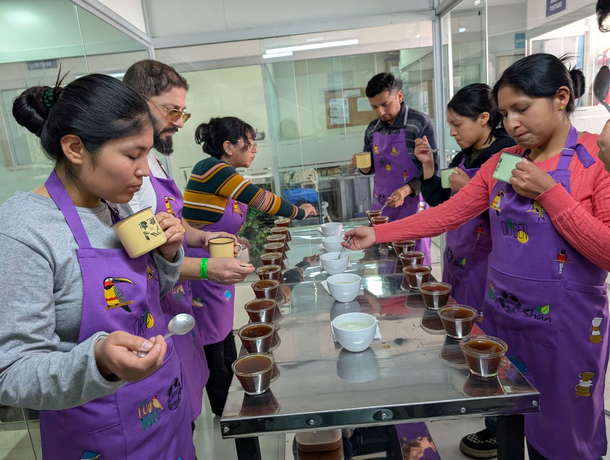 This weekend, our team was in La Paz, Bolivia, conducting staff training at the QC lab on spotting defects. The leadership and unwavering passion for coffee among the team here is remarkable, making the supply chain a reality for all of us. #Coffeescience #Coffeeeducation