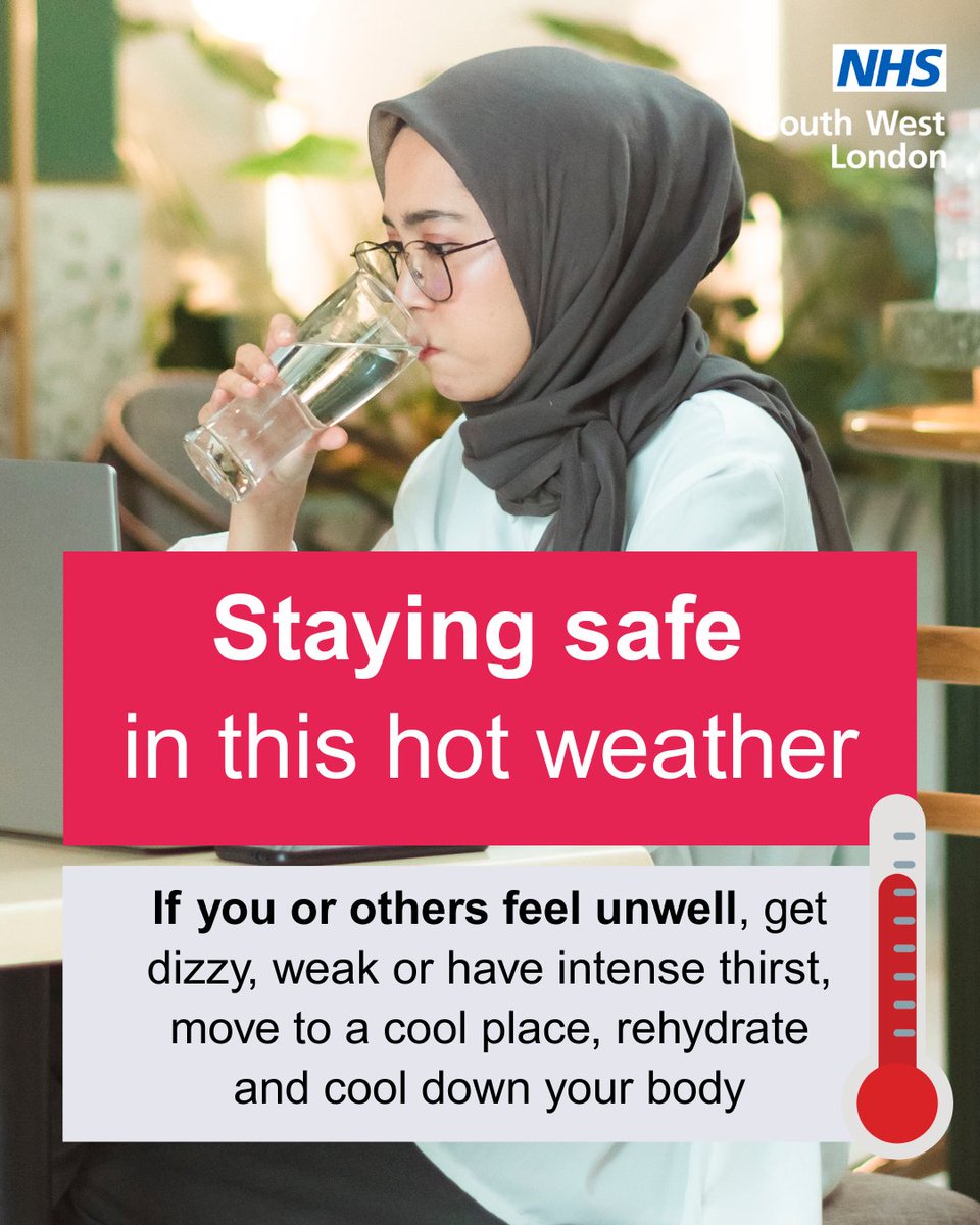 Babies, children and older adults are more at risk of dehydration during periods of hot weather. You should drink plenty of water to stay hydrated and safe. Find out more: orlo.uk/KqxI7