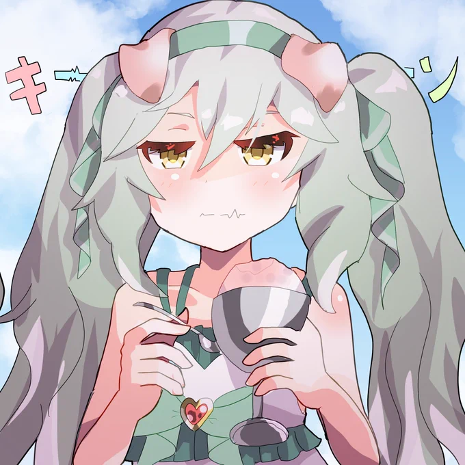 かき氷食べるプレシア #プリコネR