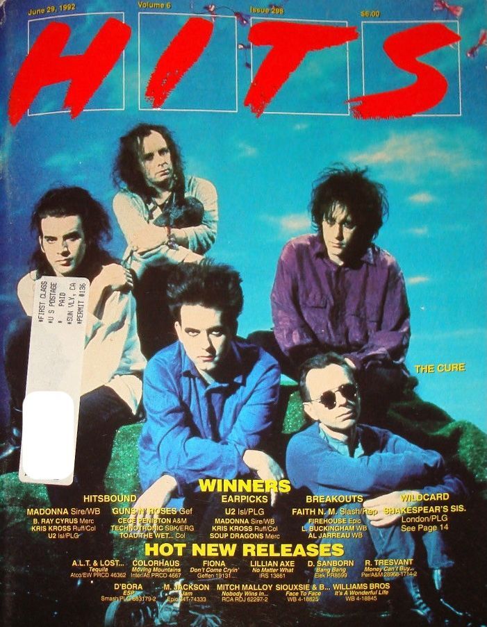 TheCureForever_'s tweet photo. The Cure on the cover of Hits Magazine (US)
June 1992
#TheCure #RobertSmith #Wish #Hits #HitsMagazine https://t.co/5iH09CYfE9