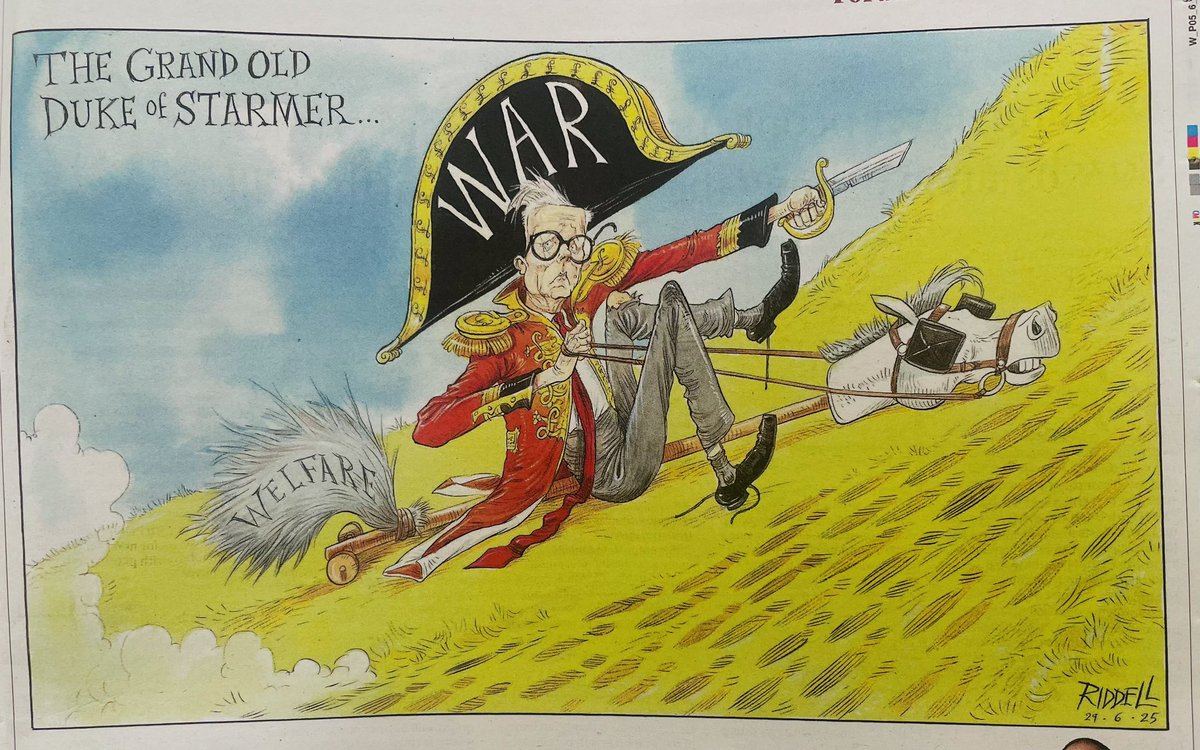 Cartoon4sale's tweet photo. Chris Riddell @chrisriddell50 on #KeirStarmer #Starmer #WelfareBill #WelfareReformBill #WelfareCuts #BenefitCuts #BackbenchRebellion #LabourRebels #UTurn @Observer – political cartoon gallery in London original-political-cartoon https://t.co/nZovOpLcaL