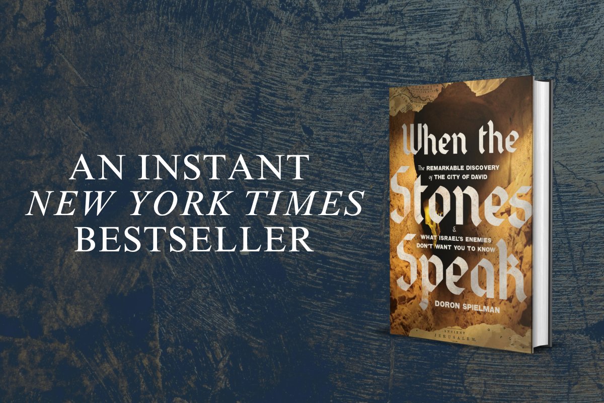 DoronSpielman's tweet image. BIG NEWS: When the Stones Speak is now a National Bestseller — and a New York Times Bestseller! 📚✡️
We’ve been in our land for 3,800 years:
Before Persia 🇮🇷
Before Greece 🇬🇷
Before Rome 🇮🇹
And 1,800 years before Islam.
We’re not going anywhere.
We are winning on the battlefield…