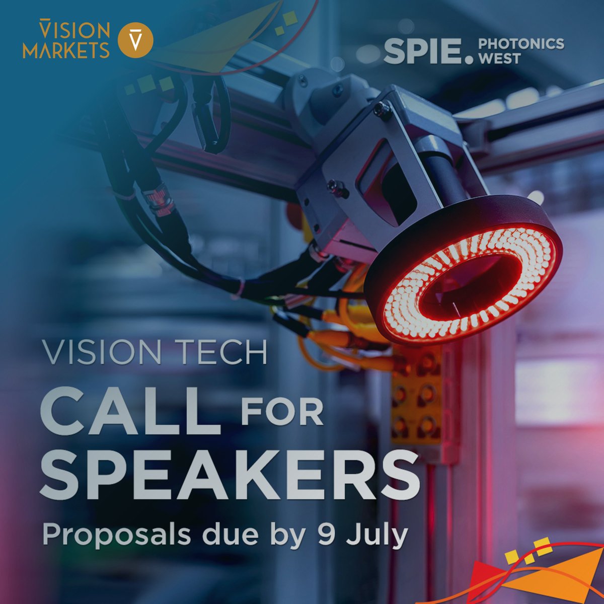 🚨 Calling all #imaging &amp; #ComputerVision innovators!
Showcase your tech at #SPIE Vision Tech 2025.
🧠 Targeted applications. Global visibility.
🗓️ Submit by July 9: spie.org/conferences-an…
Proudly supported by <a href="/vision_markets/">Vision Markets</a>.
#PhotonicsWest #MachineVision #CallForPapers
