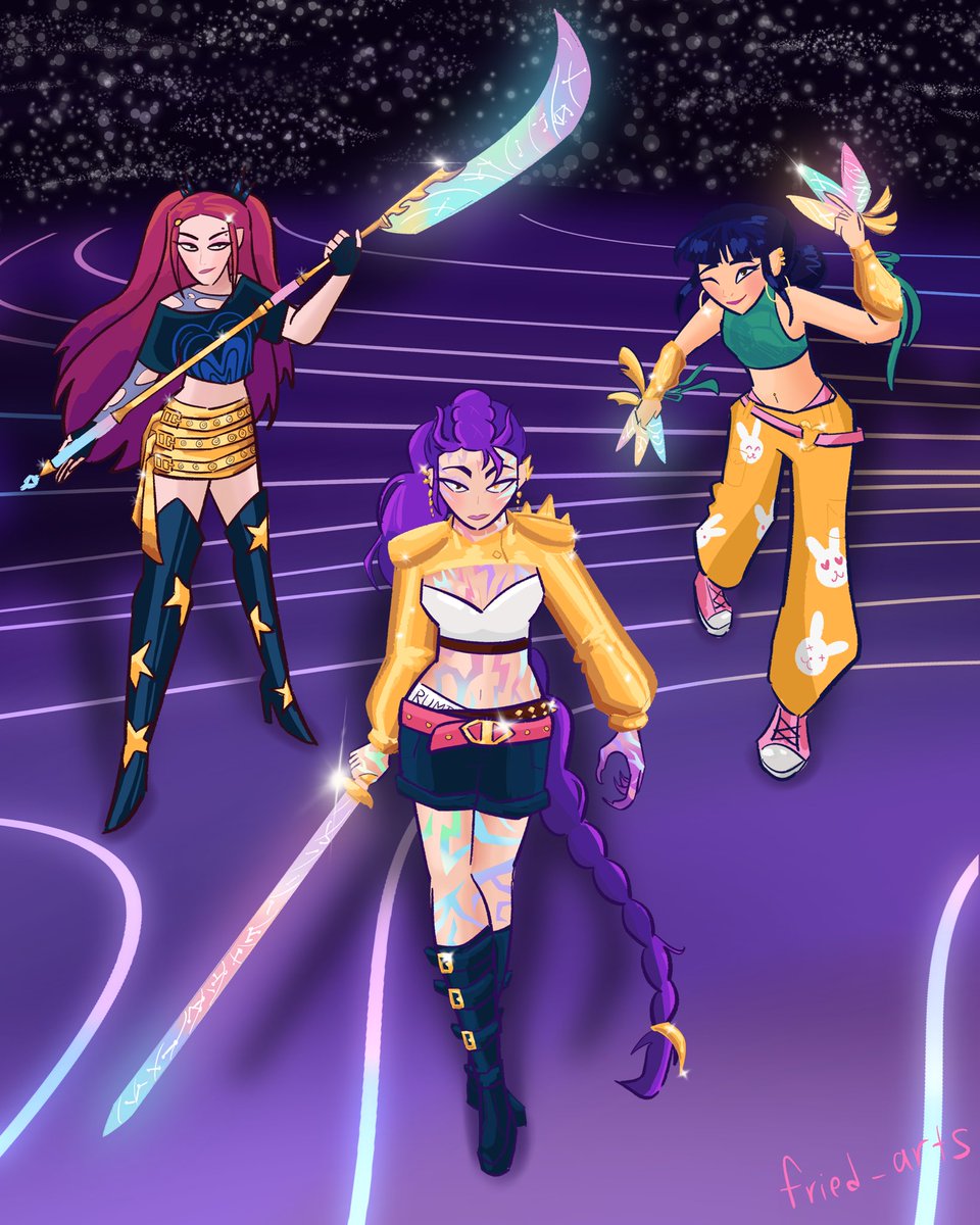Fried_Arts's tweet photo. Huntrix girls to the world💖
#KPOPDEMONHUNTERS #kpopdemonhuntersnetflix https://t.co/FaBA6ygGfB