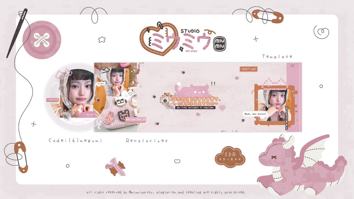 2nmiu's tweet image. 𓇬𓂃ྀི ⤳ heLp retweet, thank u! ⍝ ⸝⸝ ⍝ ྀི

aloo 💬 miu masih punya 4 template layout moodie pukul rata 100k/ea aja nih nih ദ്ദി ᓀ⩊ᓂマ selebihnya boleh cek ALT ia— terimakasi banyakk 🤍🧁

[ #zonauang #zonaba ] 3