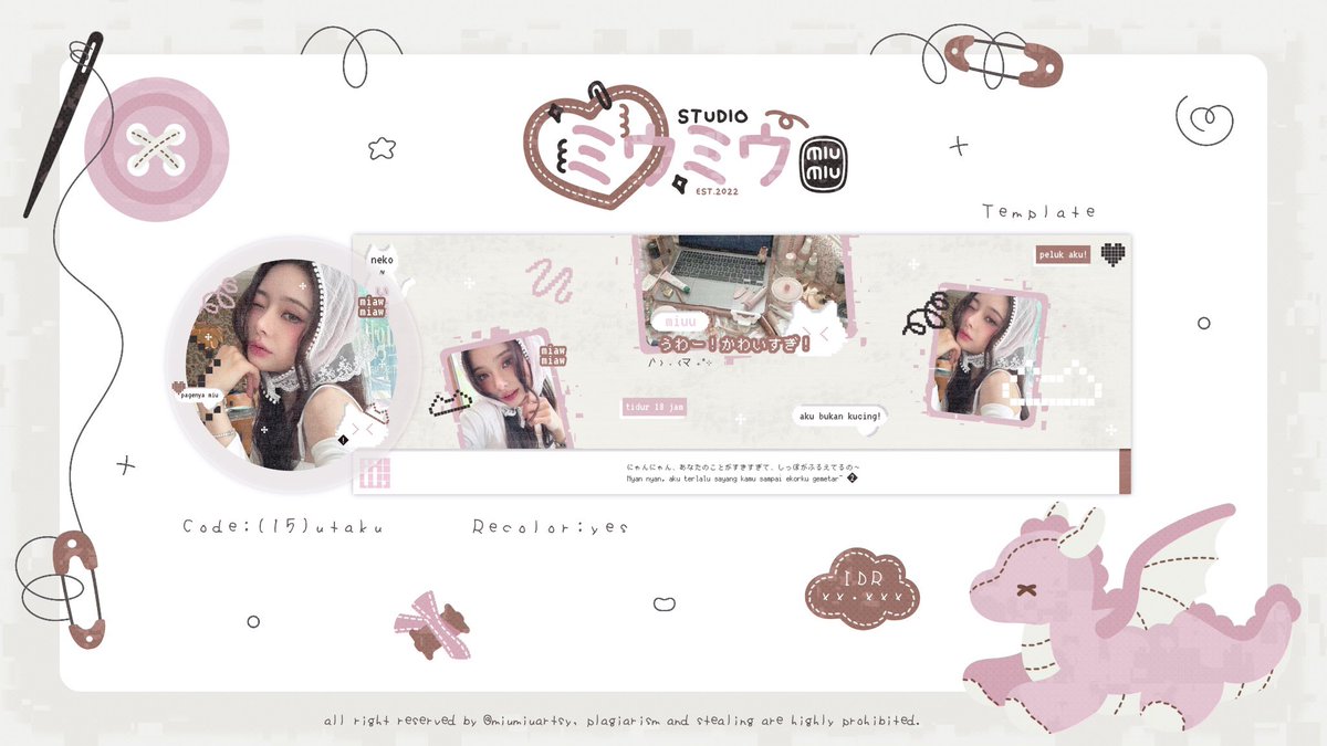 2nmiu's tweet image. 𓇬𓂃ྀི ⤳ heLp retweet, thank u! ⍝ ⸝⸝ ⍝ ྀི

aloo 💬 miu masih punya 4 template layout moodie pukul rata 100k/ea aja nih nih ദ്ദി ᓀ⩊ᓂマ selebihnya boleh cek ALT ia— terimakasi banyakk 🤍🧁

[ #zonauang #zonaba ] 3