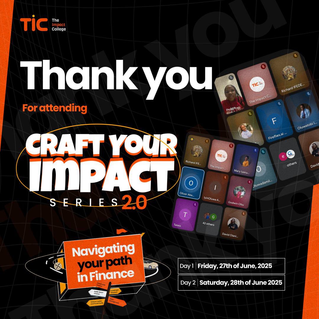 A huge thank you to everyone who joined us for the Craft Your Impact Series 2.0. Your presence and engagement made it an unforgettable experience.

Special appreciation to our inspiring speakers and Moderator 

Thank You for Being Part of the Craft Your Impact Series ⭐️