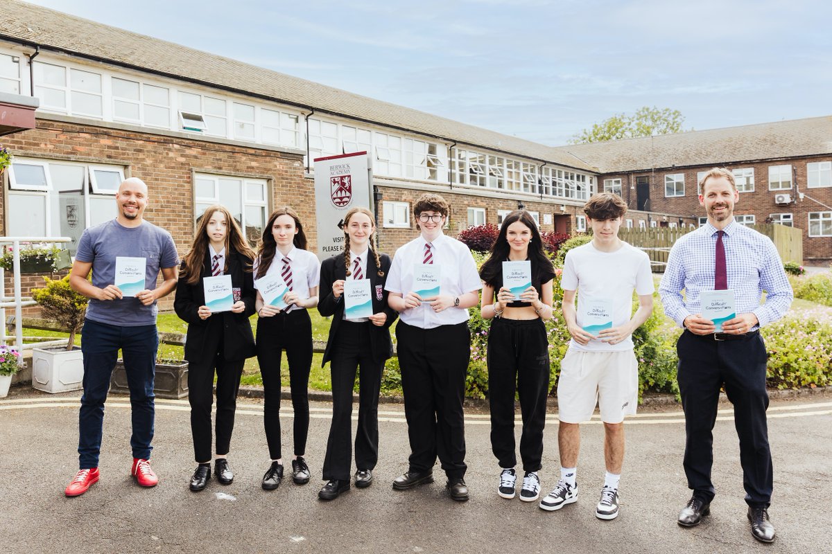 Create_Berwick's tweet image. Congratulations to Chris Adriaanse and pupils from Berwick Academy high school who have received a Special Recognition from @AHI_Social for their work in the book ‘To the Heart of Difficult Conversations’ - which was funded by Create Berwick: chrisadriaanse.co.uk/difficult-conv…