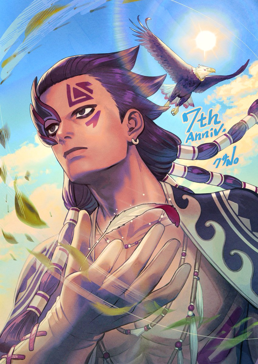 イスタカリリース記念日のイラストを描きました！今後もよろしくお願いします！🦅💪🏹
#イスタカ実装記念日 #コンパスお絵描き