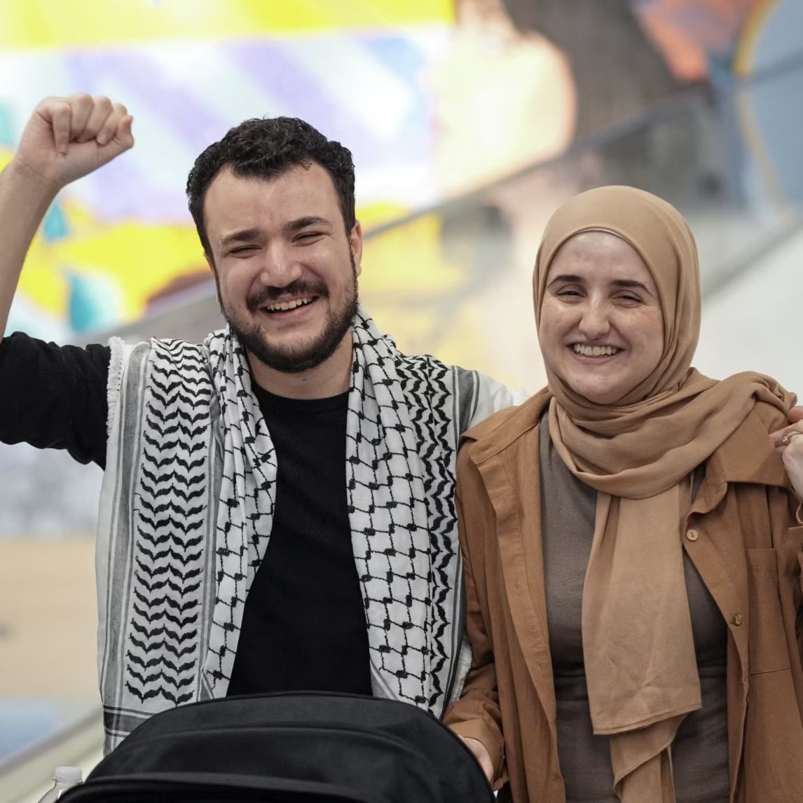 I had the pleasure of meeting Mahmoud Khalil last night. He was imprisoned for over 100 days simply for speaking out about Palestine. His only crime was using his voice to demand justice and truth.

We spoke for a bit, and what stayed with me was how deeply resilient he is. Even