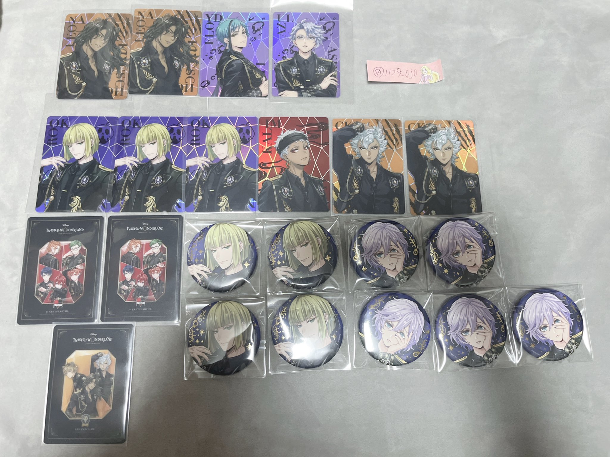 ツイステ ポップアップ マレウス ブレイジングジュエル 缶バッジ オーロラカード ツイステ ブレイジングジュエル 缶バッジ オーロラカード