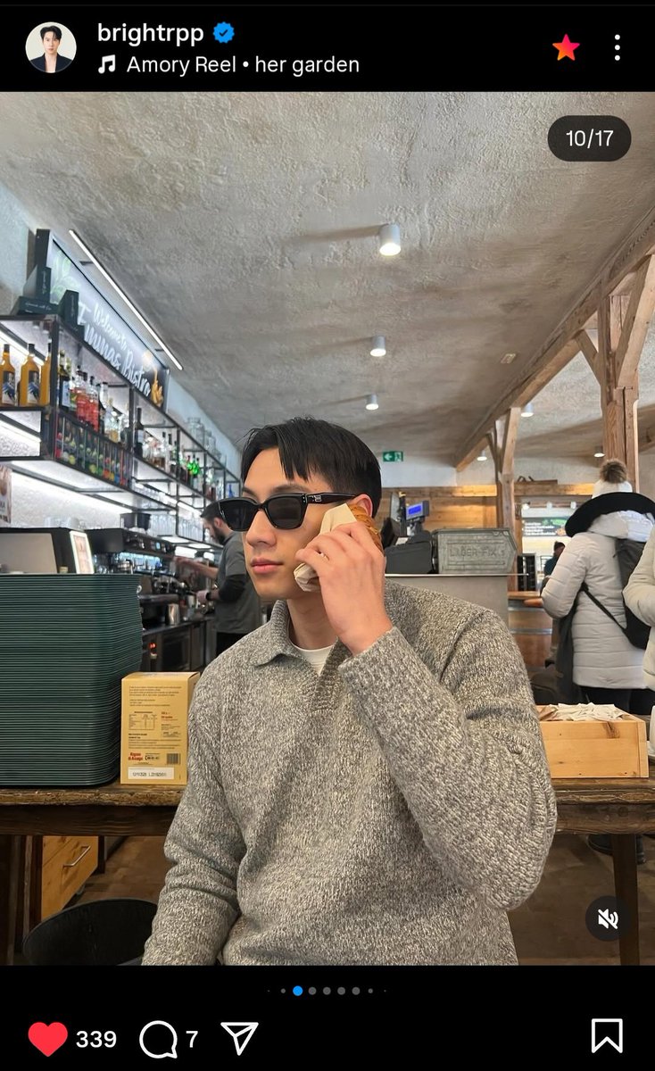 น้องไปเท่วประเทศนอก คงคิดถึงบ้าน โทรหาที่บ้... หะ เดี๋ยว #brightrpp