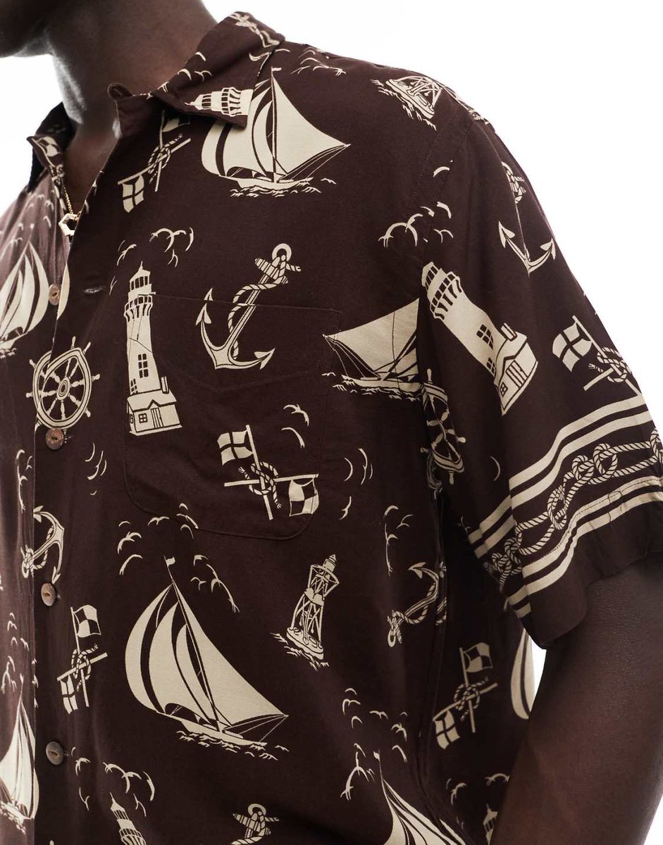 ここ数年灯台モチーフが自分の中でブームなのですが、ラルフローレンのキャンプシャツがそんな気分にドンピシャで購入しちゃいました。ブラウンのレーヨン生地も珍しくてお気に入り。