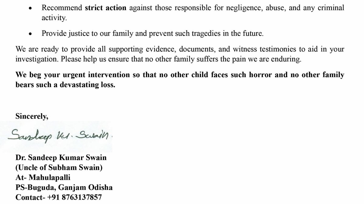 swain_sand's tweet photo. 🚨 Justice for Subham Swain 🚨
A bright student found dead on railway tracks on June 25, 200m from college campus. Brutal injuries, no CCTV, no security. Suspicious torture and humiliation in the hostel. Was it an accident? We need answers. @HRCOdisha @India_NHRC @CMO_Odisha https://t.co/lIYIWaHU8s