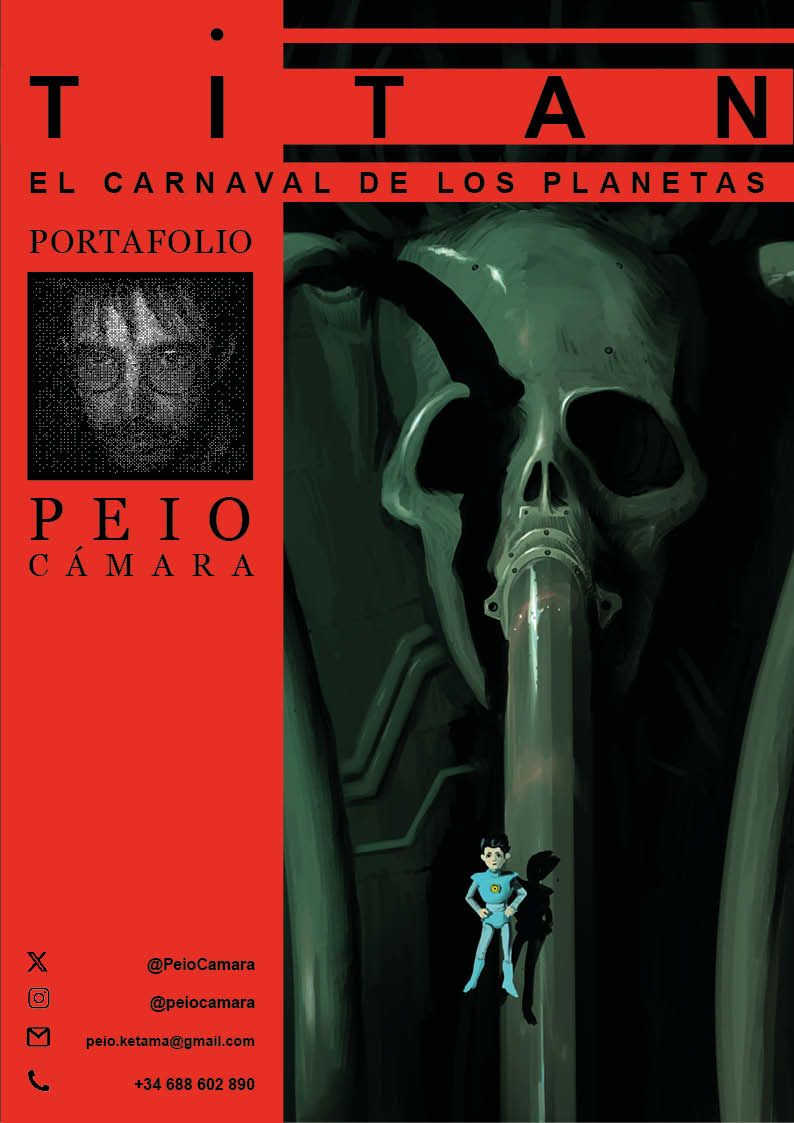 PeioCamara's tweet image. Estos dias iré publicando imágenes de mi proyecto de cómic en proceso, esta lejos de salir pero creo que tengo páginas bastante guapas que os van a gustar. (adjunto foto de la portada del portafolio)