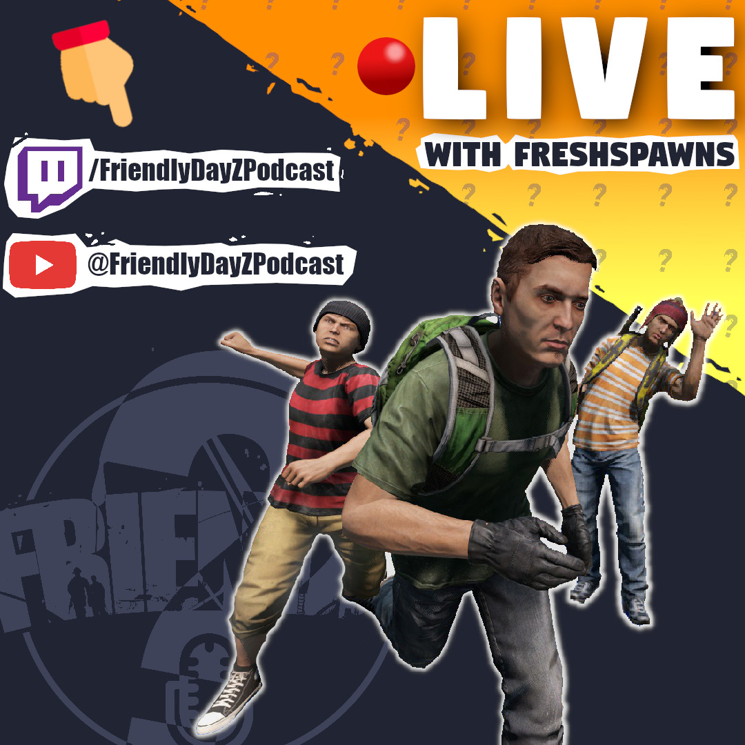 Friendly?: A DayZ Podcast (@friendly_dayz) on Twitter photo 🔴 Going Live with a Team Up!
I feel like a make-a-wish kid, because today I'm with <a href="/FreshSpawns/">Fresh Spawns</a> !
Friendly:
🟣twitch.tv/friendlydayzpo…
🔴youtube.com/@FriendlyDayZP…
FreshSpawns:
🟣twitch.tv/freshspawns
🔴youtube.com/FreshSpawns
#DayZ #TeamUp #LuckyBoy 🔴 Going Live with a Team Up!
I feel like a make-a-wish kid, because today I'm with <a href="/FreshSpawns/">Fresh Spawns</a> !
Friendly:
🟣twitch.tv/friendlydayzpo…
🔴youtube.com/@FriendlyDayZP…
FreshSpawns:
🟣twitch.tv/freshspawns
🔴youtube.com/FreshSpawns
#DayZ #TeamUp #LuckyBoy