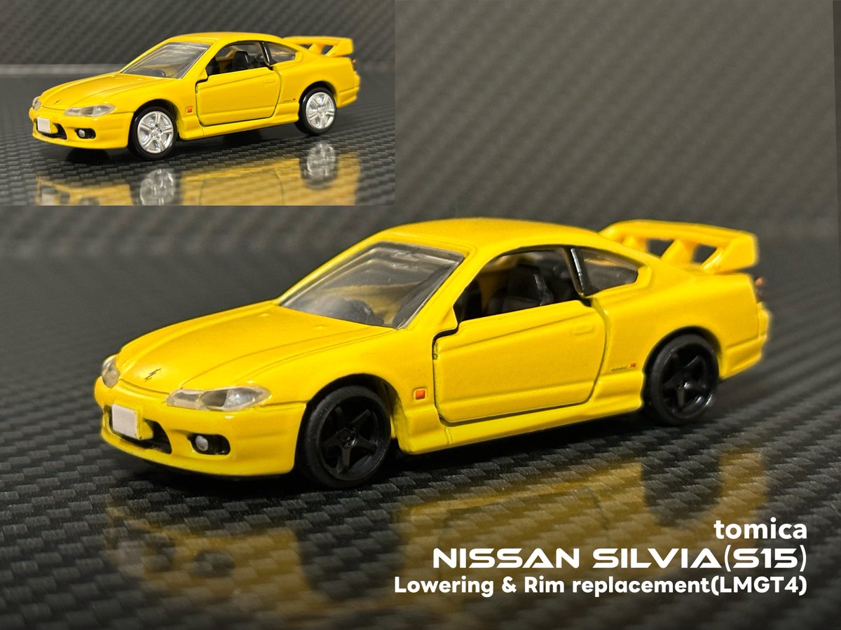 トミカ定番モディファイ
ローダウン&amp;リム交換をしてみた
#tomica #s15