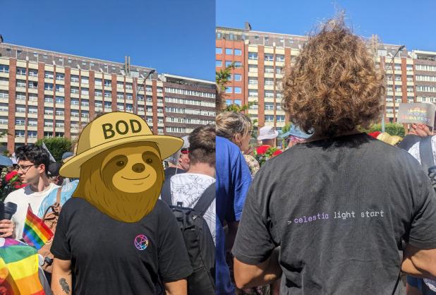 modular bod👒 (@nobodyofcrypto) on Twitter photo Lazily representing the 'Try and take it'-mentality of <a href="/celestia/">Celestia 🦣</a> at the illegal Pride march in Budapest. <a href="/CelestineSloths/">CelestineSloths</a>
"The most common way people give up their power is by thinking they don't have any." Lazily representing the 'Try and take it'-mentality of <a href="/celestia/">Celestia 🦣</a> at the illegal Pride march in Budapest. <a href="/CelestineSloths/">CelestineSloths</a>
"The most common way people give up their power is by thinking they don't have any."