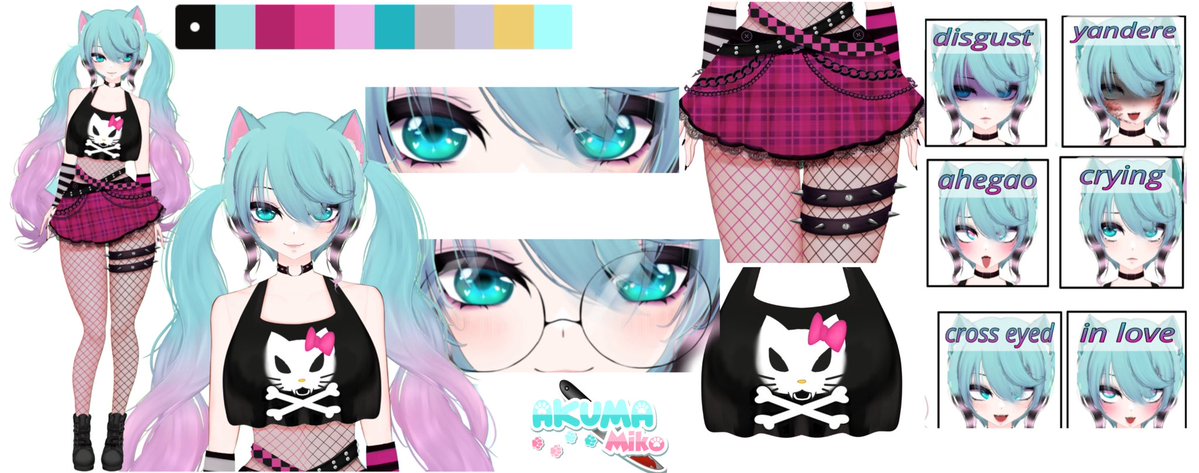 AkumaMikoVT's tweet image. hi~
Iโm Miko, a nyandere catgirl vtuber perpetually stuck in 2010 ๐ฉต๐
I yap about vocaloid, my kitties, my fiance, cosplay, and so much more
I hope you enjoy your stay
