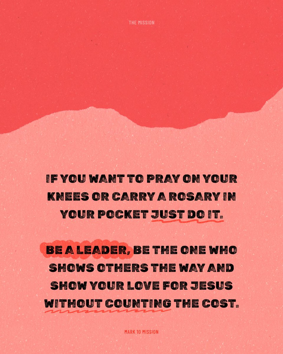 Be bold like Peter and Paul! This week’s Mark 10 Mission is to show your love for Jesus without worrying what others think. Pray, sing, kneel, or carry your rosary — be a witness and lead others to Him.

#Mark10Mission #Mission #SaintPeter #SaintPaul #CatholicKids