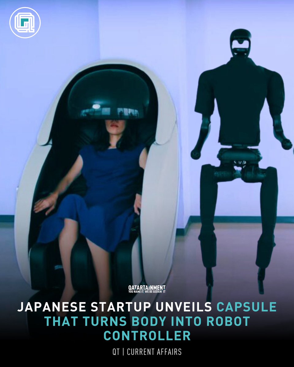 qatartainment's tweet image. Tokyo-based startup H2L has unveiled a futuristic capsule device that lets users control humanoid robots using full-body motion and strength! 🤖💪 #TechNews #H2L #RobotControl #JapanTech #FutureIsNow #CapsuleInterface
#Qatartainment #Qatartainees