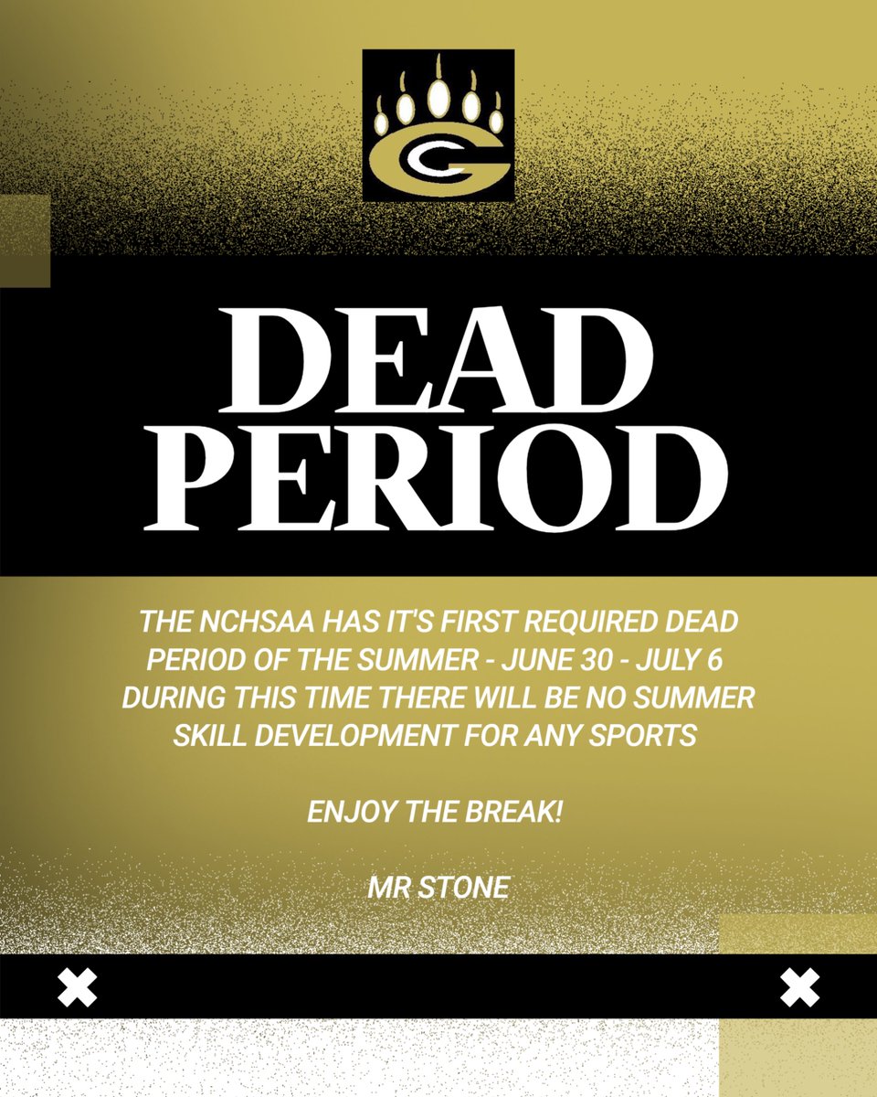 Gray's Creek Athletics (@gcathletics03) on Twitter photo WE HAVE OUR FIRST DEAD PERIOD OF THE SUMMER, WE WILL NOT HAVE ANY SUMMER SKILL DEVELOPMENT DURING THIS TIME. IF YOU HAVE ANY QUESTIONS CONTACT THE SCHOOL.
<a href="/MrStone605/">Ryan Stone Sr.</a> <a href="/CCSstudentsport/">CCSstudentactivities</a> <a href="/ogcookie_/">James M.</a> WE HAVE OUR FIRST DEAD PERIOD OF THE SUMMER, WE WILL NOT HAVE ANY SUMMER SKILL DEVELOPMENT DURING THIS TIME. IF YOU HAVE ANY QUESTIONS CONTACT THE SCHOOL.
<a href="/MrStone605/">Ryan Stone Sr.</a> <a href="/CCSstudentsport/">CCSstudentactivities</a> <a href="/ogcookie_/">James M.</a>