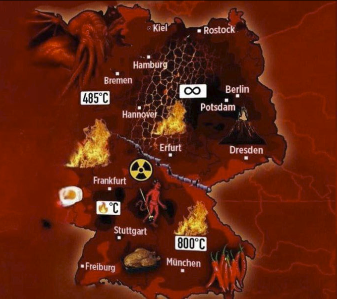 AugenAufMedienA's tweet photo. Auch die Darstellung im "öffentlich-rechtlichen" Wetterbericht ist definitiv noch steigerbar, trotz der schon aktuellen "unglaublichen" Übertreibung. https://t.co/UHrzM5voAY