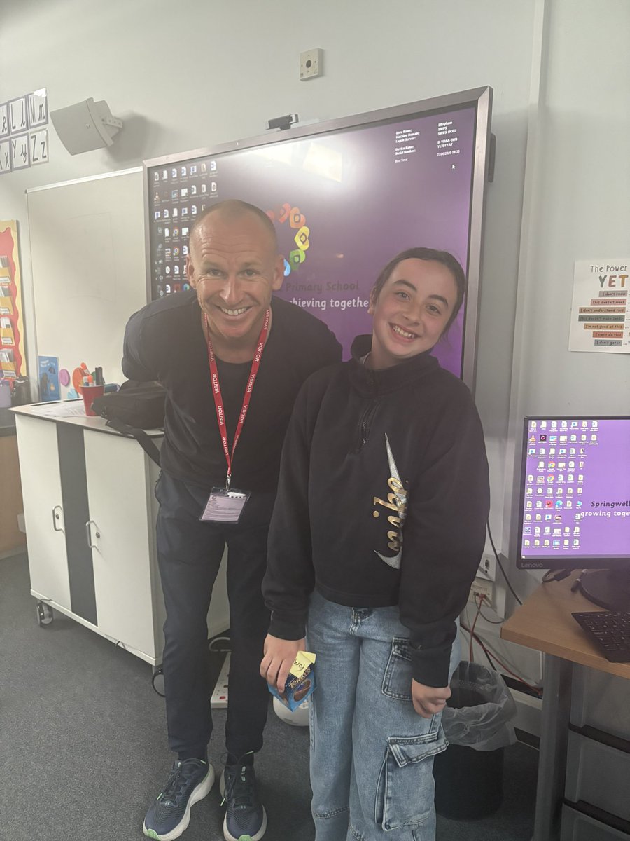 Another year and another successful week from <a href="/TheGangsMan/">GANGS</a>. Educating  and inspiring our Y6 to #GetAwayNGetSafe . Most important week of the year 💪 finished with a chocolate 🍊 for this one who managed to guess Friday’s word: forgiveness. <a href="/Springwellpark_/">Springwell Park🧡</a>