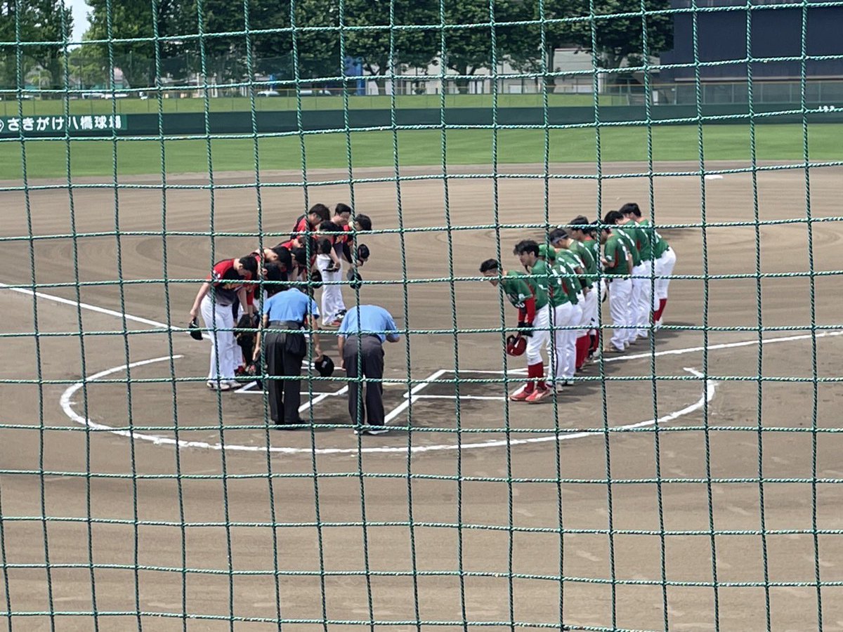 桑田真澄ﾜｰﾙﾄﾞﾍﾟｶﾞｻｽ軟式野球大会
秋田予選:八橋球場

初回先制され、主将の一打で1点を返したものの終盤にダメ押しと守備の乱れにより敗戦

しかし全体通して声掛けもでき、中身の詰まった試合と感じました

仙北フェニックス様はダブルヘッダーでしたが対戦ありがとうございました！