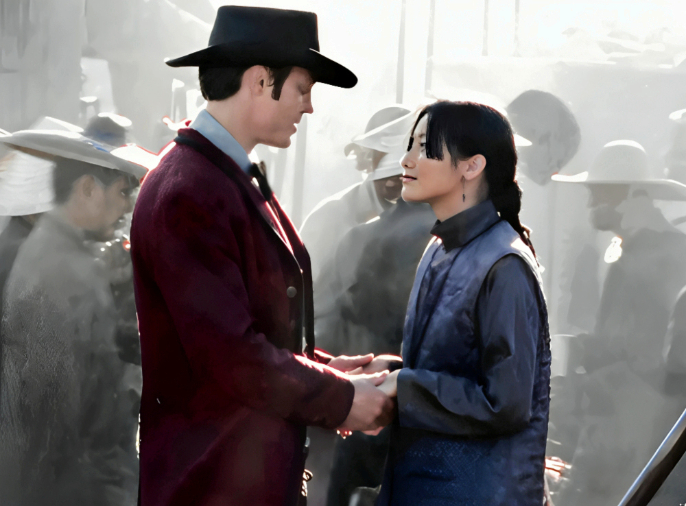 Magnificent7TV's tweet image. Ezra: Maybe you'll see your family soon.
Li Pong: When I left, I knew it would be forever.
Ezra: I have a feeling it'll be a whole lot sooner than that.
Li Pong: You want me to go?
Ezra: No! No, of course I don't, but it's where you belong.
Episode: Chinatown
#Magnificent7TV