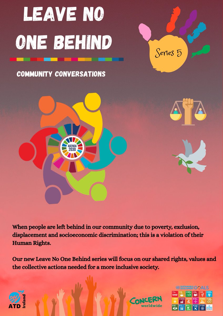 Carlow PPN (@carlowppn) on Twitter photo ๐จ <a href="/ATD_Europe/">All Together in Dignity Europe</a> invites PPN groups to join the Leave No One Behind series โ free 2โ3hr creative workshops on inclusion & human rights, with all materials provided. Art, dialogue & community voices will shape an exhibition & short film.
๐ง Dann@atdireland.
#SDGs #LeaveNoOneBehind ๐จ <a href="/ATD_Europe/">All Together in Dignity Europe</a> invites PPN groups to join the Leave No One Behind series โ free 2โ3hr creative workshops on inclusion & human rights, with all materials provided. Art, dialogue & community voices will shape an exhibition & short film.
๐ง Dann@atdireland.
#SDGs #LeaveNoOneBehind