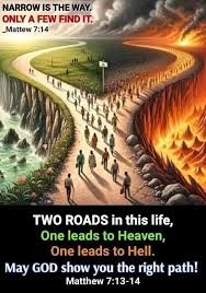 1TruthAndGrace's tweet photo. #Mat7:13-14 Enter thru the narrow gate;for the gate is wide & easy the way that leads away to destruction &many r those who are entering on it
But the gate is narrow (contracted by pressure) &the way is straitened & compressed that leads away to life & few are those who find it https://t.co/PPWZ9Td1JL