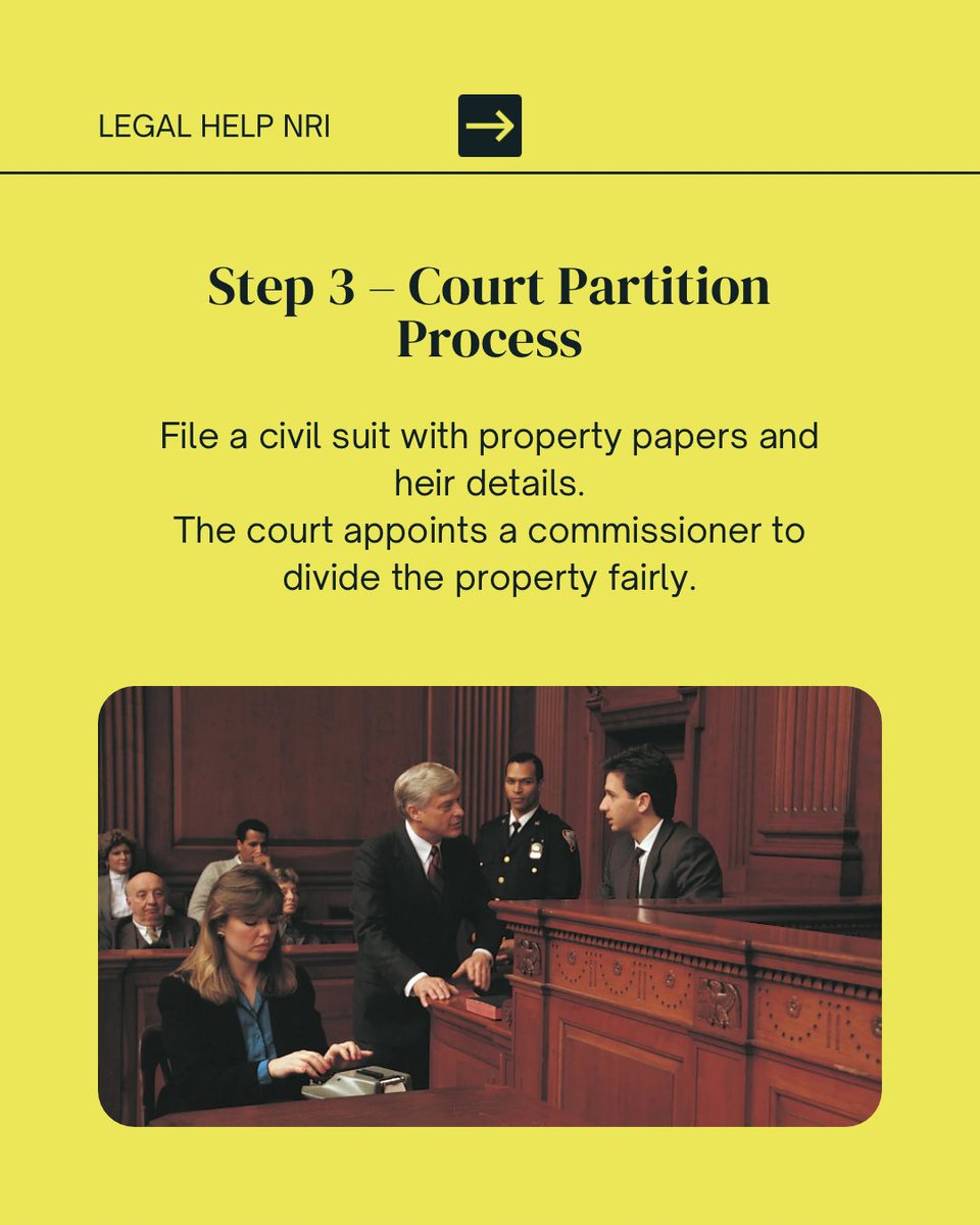 Simonandjoseph1's tweet image. 📞 Call/WhatsApp: +91-9915569222
🌐 legalhelpnri.com

#PartitionOfProperty #LegalHelpNRI #InheritedProperty #PropertyRights #LegalSteps #NRIProperty #IndianLaw #CivilLaw #FamilyLaw #PropertyDivision #LegalAdvice #SuccessionLaw #LegalGuide #RealEstateIndia #Mutation
