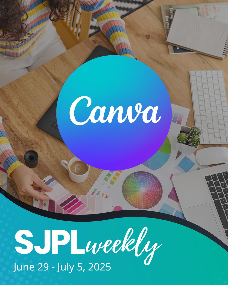 sanjoselibrary's tweet photo. ๐ป Design Workshop, Digital Skills, Dragon Craft, and More!
View this week's FREE events, library news, and read our current blogs!
๐ https://t.co/mDw5ohYiLY
#SJPL #RightToLibrary https://t.co/E1BHoO2DfE