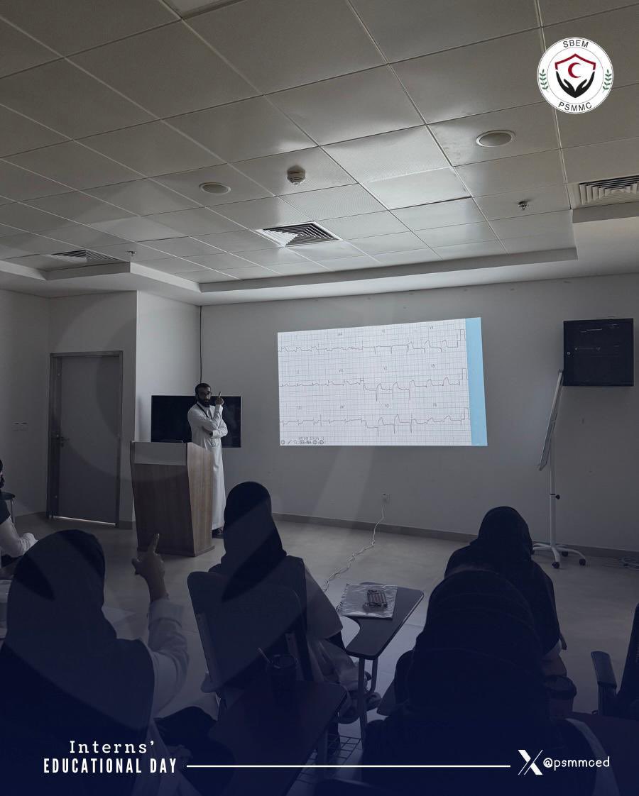 psmmced's tweet photo. 📚 Interns’ &amp; Students educational day | June

Huge thanks to Dr Mohammad Alrabeesh for tackling approach to Chest Pain 🩺, Dr Tala Rawa for simplifying Syncope approach 🧠, and Dr Reema Aldera for a practical Suturing Workshop ✂️.

We appreciate your efforts in teaching others. https://t.co/8Dw1RSqobO