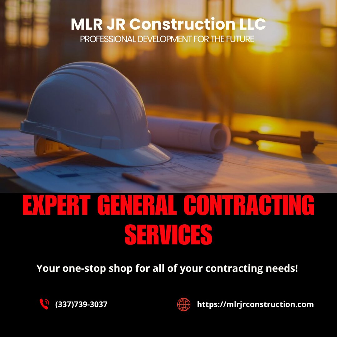 MLRJRConstr's tweet photo. ‼️Are you tired of dealing with multiple contractors for different projects in your home or business? It can be frustrating and time-consuming to coordinate everything while also ensuring the quality of the work.

👷‍♂️Our expert general contracting services offer a one-stop shop. https://t.co/g6LmyyahEP