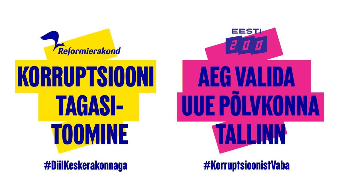 Sügisel on Sul valik, kas valida minevik ja korruptiivne Keskerakond või uue põlvkonna Tallinn. 

Korruptsioonist vaba Tallinn on võimalik vaid Eesti 200ga. 

#UuePõlvkonnaEesti #KorruptsioonistVaba