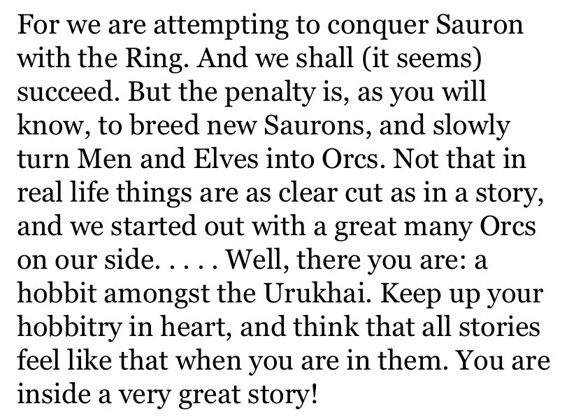 jacqueboatman's tweet photo. J.R.R. Tolkien to Christopher Tolkien, Letter 66 (1944): https://t.co/W5xrThf90o