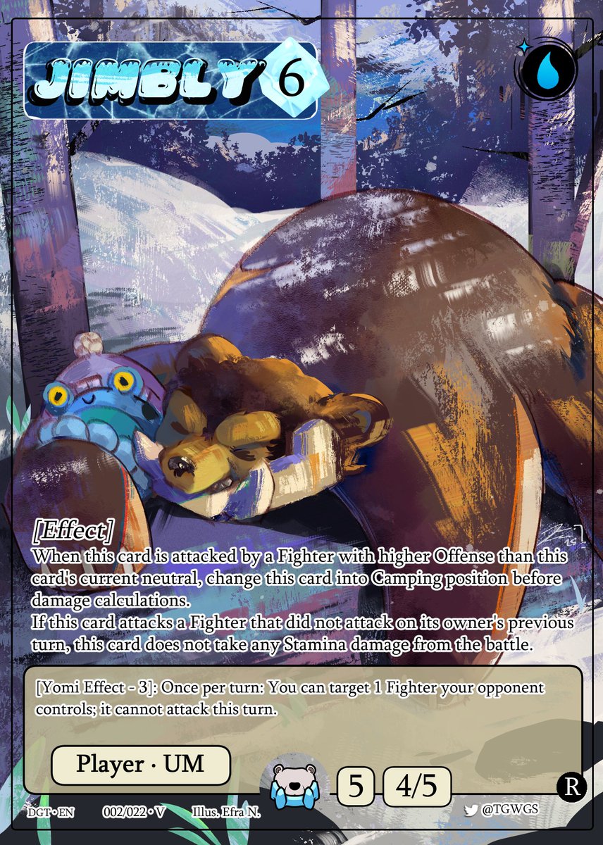 Another card design done for <a href="/TGWGS/">Jimbly</a>. Etalus from Rivals of Aether.