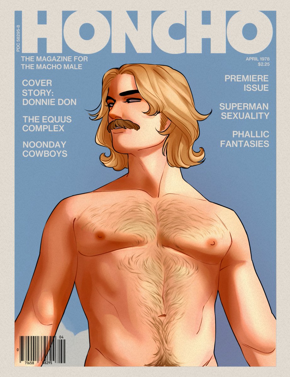 Donnie Don en la portada de la revista Honcho, abril de 1978 🛐