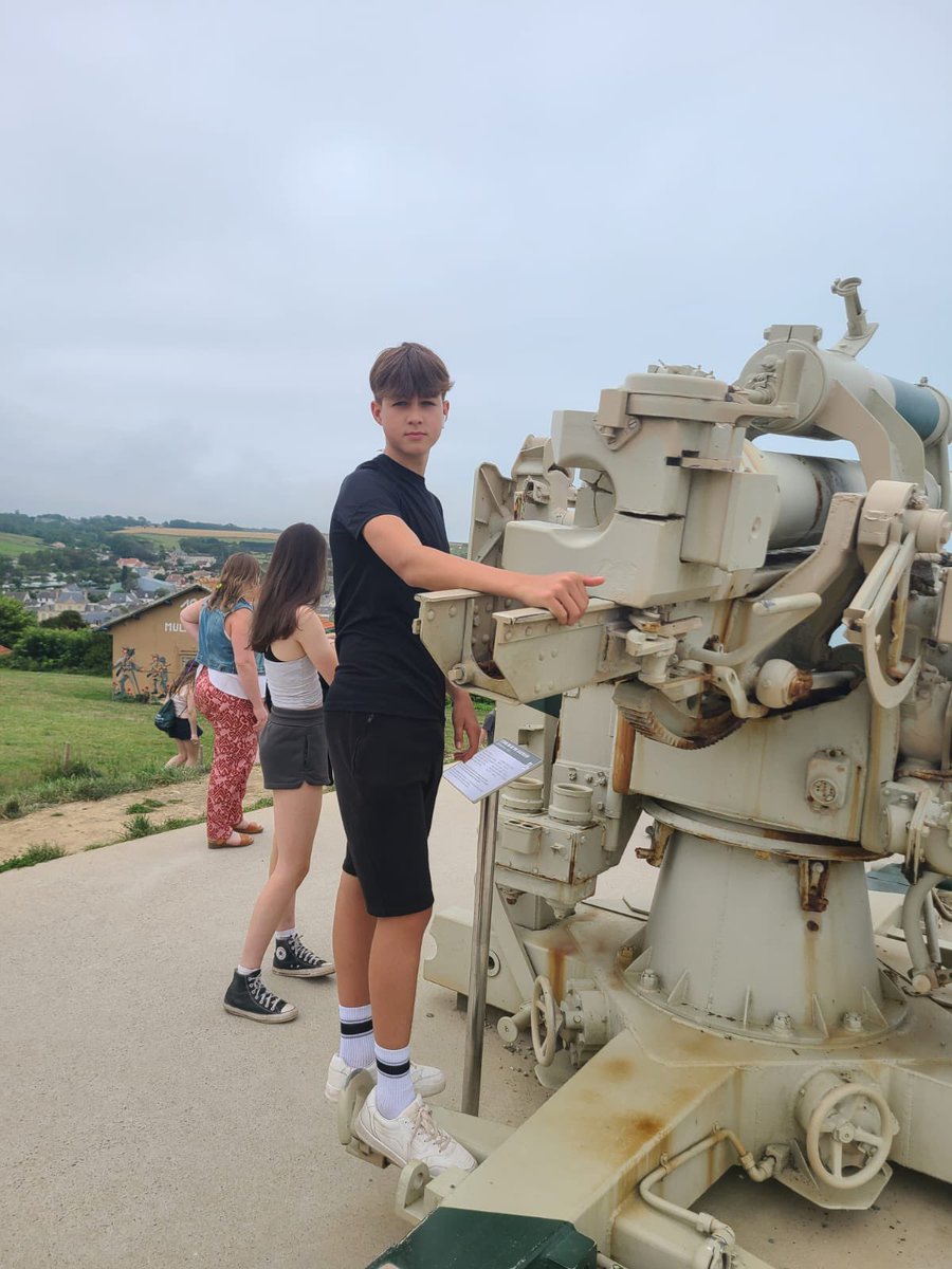 MFLHope's tweet photo. Exploring Arromanches, the centre of Gold Beach D Day landings. https://t.co/i6nf0enZaE