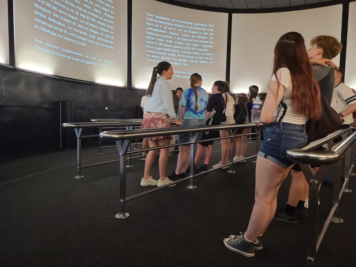 MFLHope's tweet photo. The 360° cinema at Arromanches, where we watched a film about the Battle for Normandy. https://t.co/m4ojOAvlks
